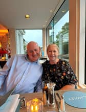 DK with his wife Fiona, who is also from South Uist.