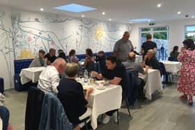 Friends and family members enjoy a "dry run" of what the new restaurant will offer, and by all accounts it went down a treat.
