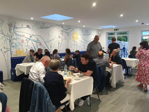 Friends and family members enjoy a "dry run" of what the new restaurant will offer, and by all accounts it went down a treat.