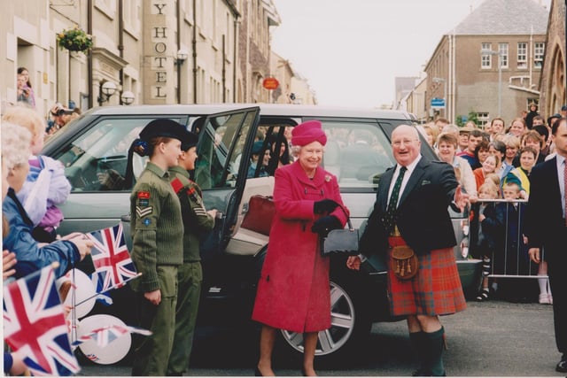The Queen and Duke of Edinburgh visited Stornoway in 2002 as part of a tour of the United Kingdom to mark 50 years on the throne.