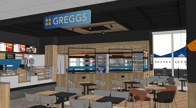 The 24/7 Greggs in the airport was the only refuge for those stranded.