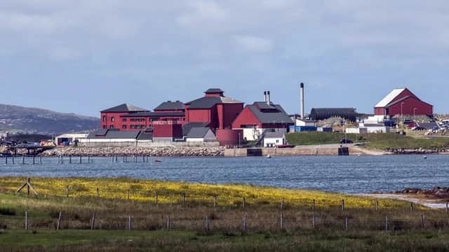 The BASF Callanish factory complex as is today, complete with additional building opened 10 years ago.