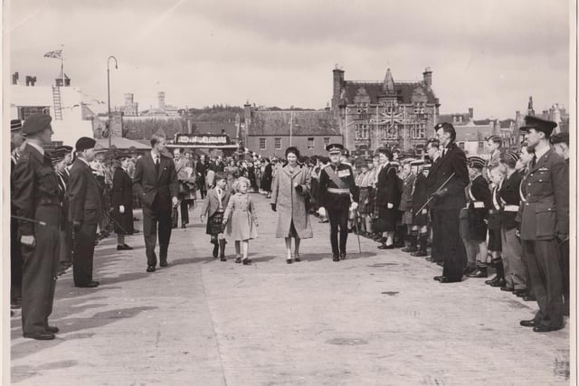 A classic picture from the Stornoway visit of August 1956. (SHS)