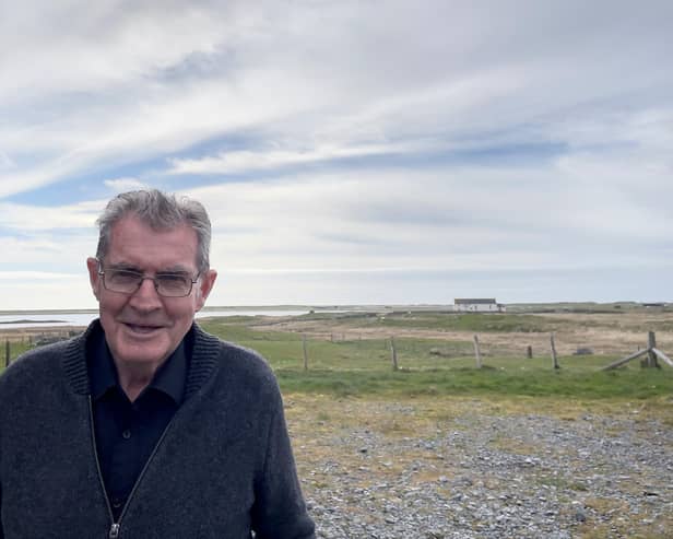 Colin MacInnes at home in Bornish, where he is still an active campaigner for the poor. Pic Ronan Wilson