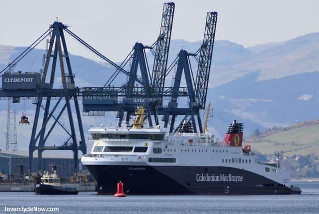 Loch Seaforth heading the Clyde for repairs