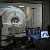 It is now hoped an MRI scanner will be available in the islands in just over a year's time. (Photo by STEPHANE DE SAKUTIN/AFP via Getty Images)