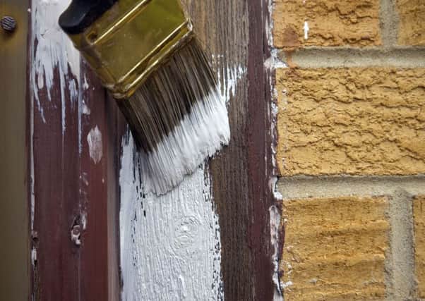 A Generic Photo of beam around the front door being painted. See PA Feature HOMES Homes Column. Picture credit should read: PA Photo/thinkstockphotos. WARNING: This picture must only be used to accompany PA Feature HOMES Homes Column.