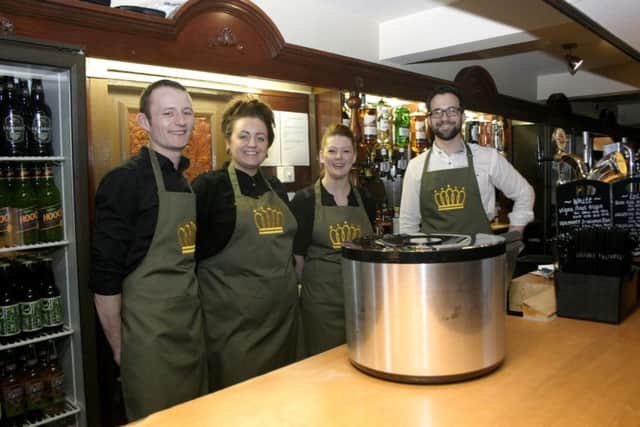 Tom (pictured right) and the team at The Crown Inn.