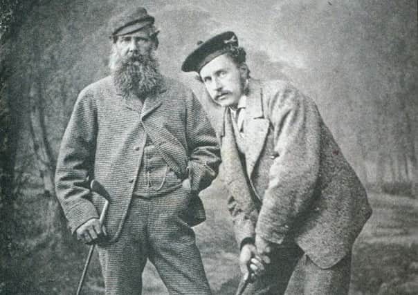 'Old Tom' Morris and his son, Tommy.