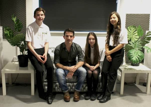 Kevin Guthrie (pictured centre) has been named as a patron of the Scottish Youth Film Festival