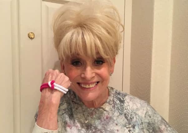 Barbara Windsor is supporting the Unity Band for World Cancer day 2016
