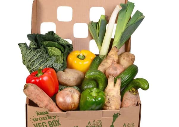 Asda is launching the 'wonky veg box' in 29 of its stores in Scotland.