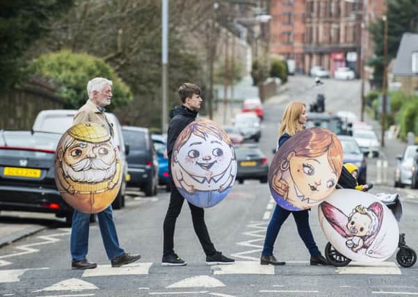 Pedestrians will be depicted as eggs to show how vulnerable they are