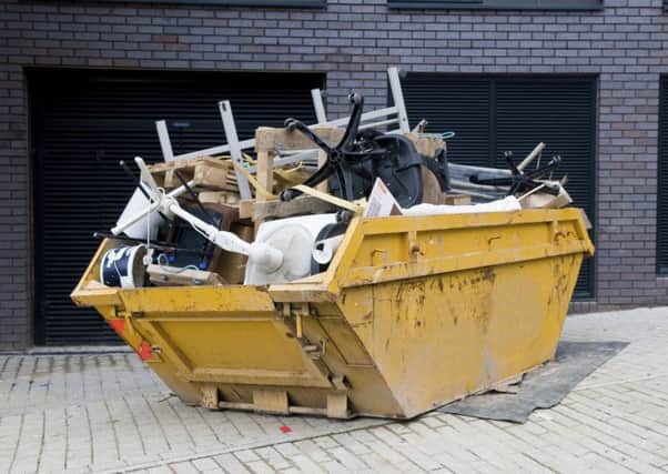 If you are doing major renovation work you will probably need a skip. Photo: PA Photo/thinkstockphotos