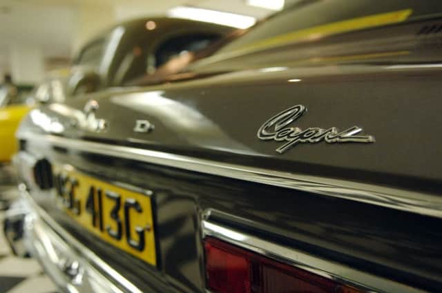 Retro vehicles like this Ford Capri can be theft protected with discreet tracking devices