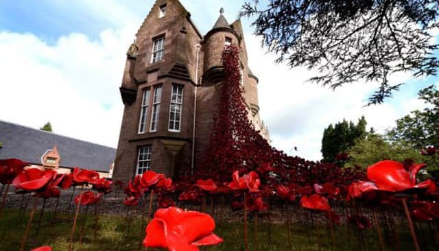 Weeping Window poppy sculpture at the Black Watch Castle and Museum . Photo: Lisa Ferguson.