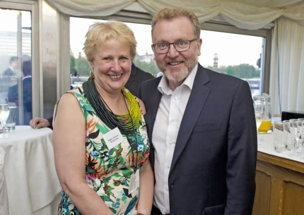 Maggie Cunningham and Secretary of State for Scotland David Mundell