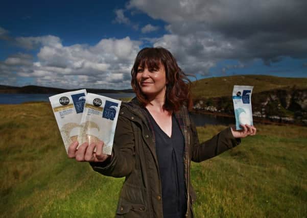 Natalie Crayton Managing Director of Hebridean Sea Salt.