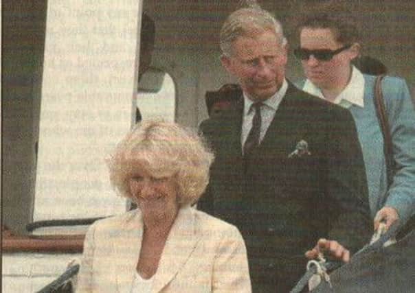 His Royal Highness, The Lord of The Isles, Prince Charles on a previous visit to the Islands.