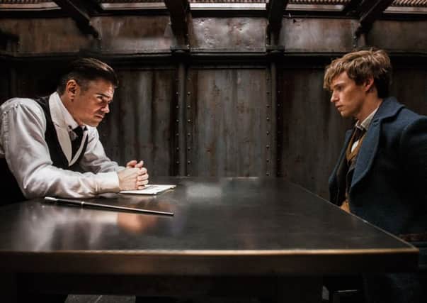Colin Farrell as Graves and Eddie Redmayne as Newt Scamander in Fantastic Beasts and Where to Find Them PIC: Warner Bros.
