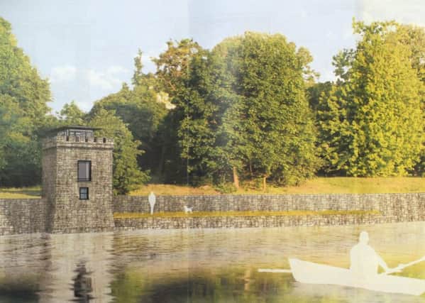 Artist's impression of Boatman's tower and pathway.