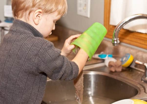 The average child is making cups of tea or coffee by age 7, helping with the ironing by age 10 and even running their own baths aged 8.