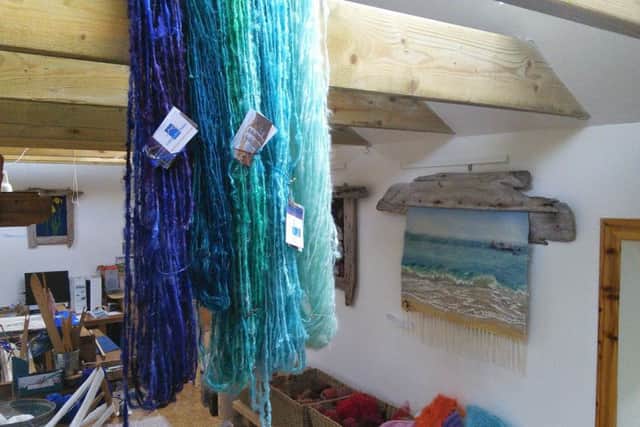 Some of the exhibitors include Driftwater Weaves (above).