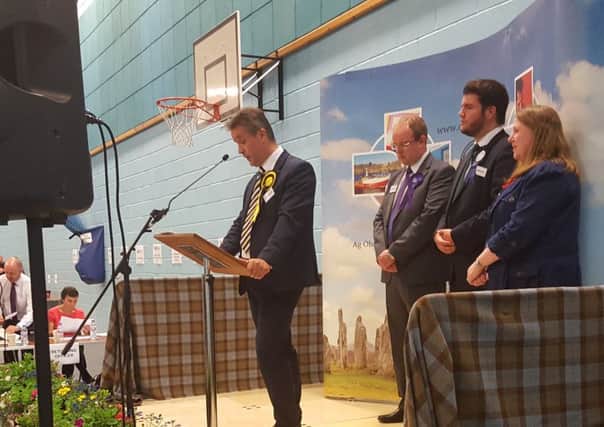 Angus Brendan MacNeil thanked voters for their support and his campaign team for their hard work following the announcement.