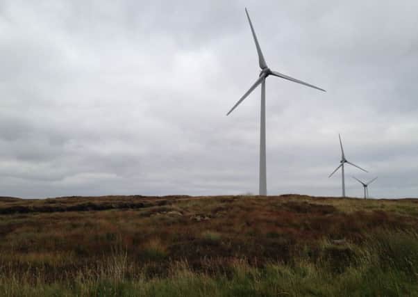 Point and Sandwick Trusts community wind farm at Beinn Ghrideag.