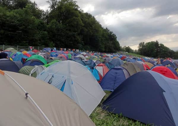 Tents at music festival (Pic: Martin Abegglen)