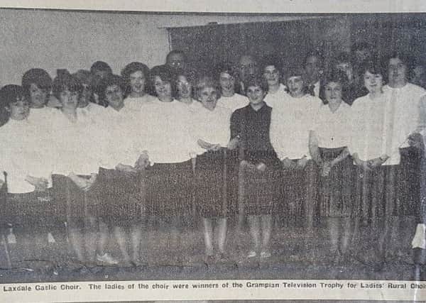 The Laxdale Choir who performed in 1967.