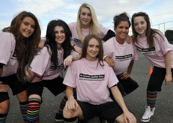 On the street...and in classes across Scotland, No Knives, Better Lives positive message has witnessed an 80 per cent reduction in young people carrying knives.