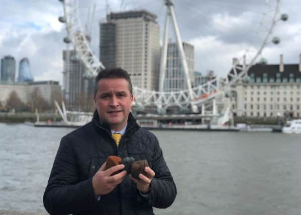 Western Isles MP Angus MacNeil assisted the project by collecting stones from the banks of the Thames to represent the three young London men lost in the Iolaire tragedy.