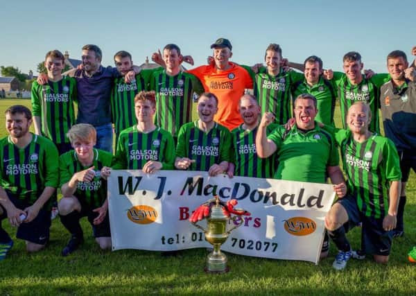 Ness celebrate their cup success