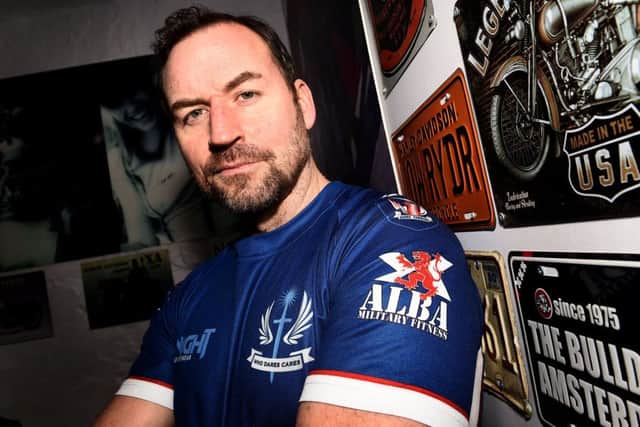 Who Dares Cares...Colin Maclachlan launched a charity with fellow former soldier Calum MacLeod to try to help veterans suffering from PTSD. (Pic: Lisa Ferguson)