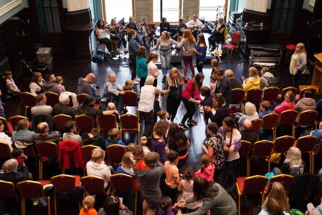 The festival also included many family events, including this ceilidh in Stornoway Town Hall.