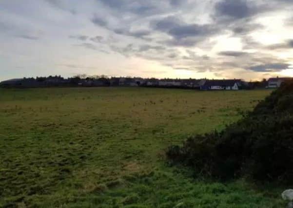 The land between Goathill Farm and Sand Street where a 50-unit Extra Care Housing complex is being planned.