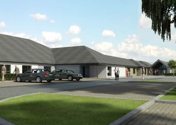 An artist's impression of the entrance to the new care home.