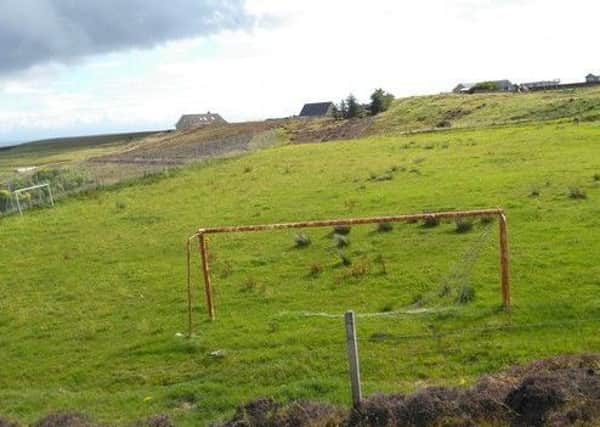 The old pitch in North Tolsta could soon be replaced with an all-weather surface and flood lights.