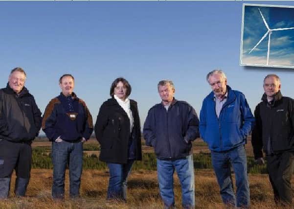 Pictured are the representatives from the crofting townships who are determined to take the fight for their own wind farm development all the way.