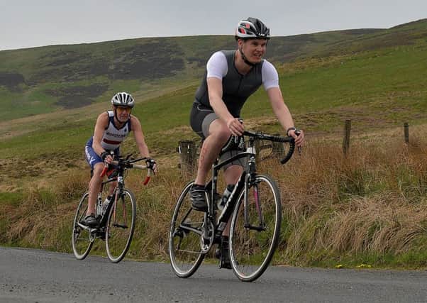 Cycling is one of the familiar elements of the triathletes' routine (picture by Alwyn Johnston).