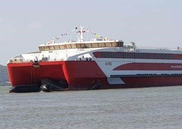 Pentland Ferries new 100 car, 450 passenger vessel Alfred.