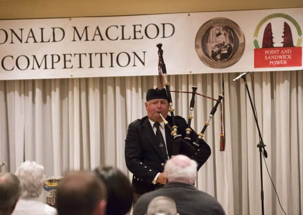 Roddy Macleod, playing at the 2018 PM Donald Macleod Memorial Competition (picture by Sandie Maciver of SandiePhotos).