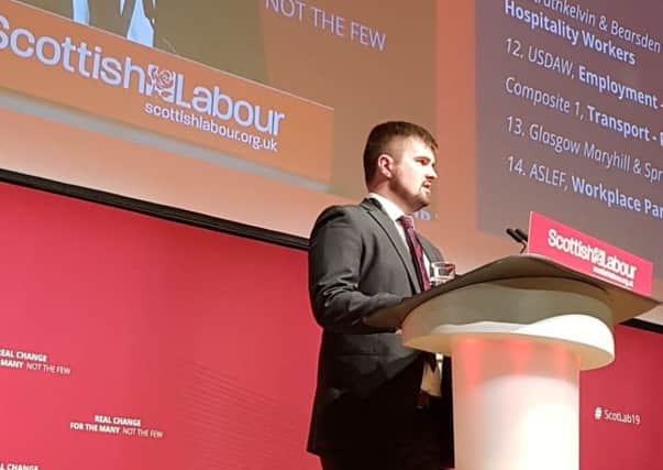 Donald MacKinnon at the Scottish Labour Party Conference in Dundee.