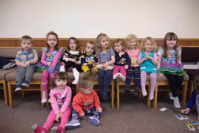 The Rainbow Raiser was also taken up by these little ones at Point Toddler Group - do you spot your mini me?