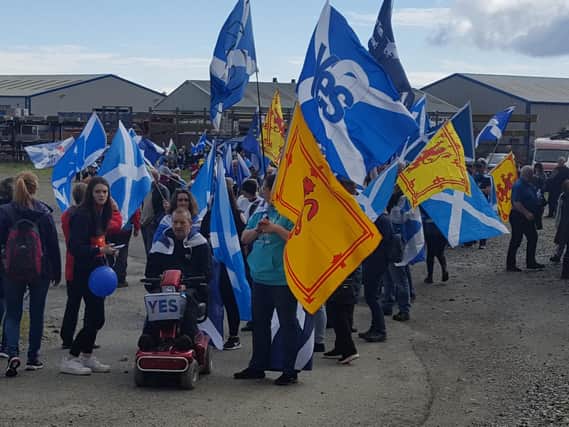 At this afternoon's Independence March