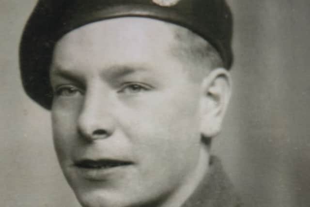 Fresh-faced...Denis Gregson and his fellow crewmen spent more than three months at Gold Beach, helping to build its mulberry harbour.