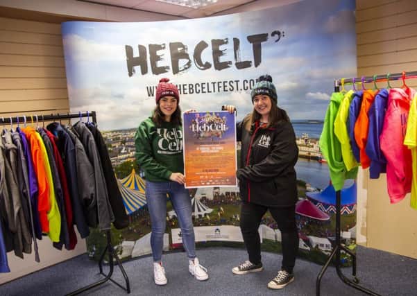 HebCelt shop staff Megan Macsween and Eilidh Jenkins.
