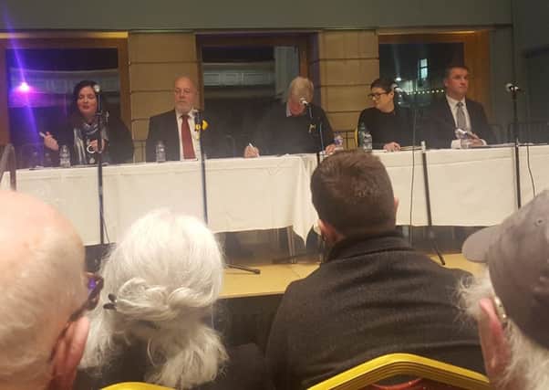 The candidates made their case to the public at Stornoway Town Hall on Tuesday evening.